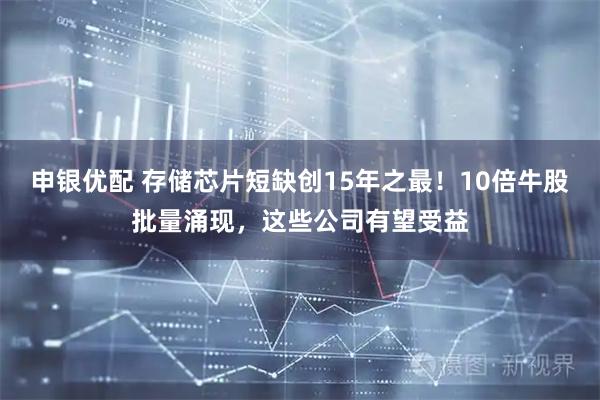 申银优配 存储芯片短缺创15年之最！10倍牛股批量涌现，这些公司有望受益